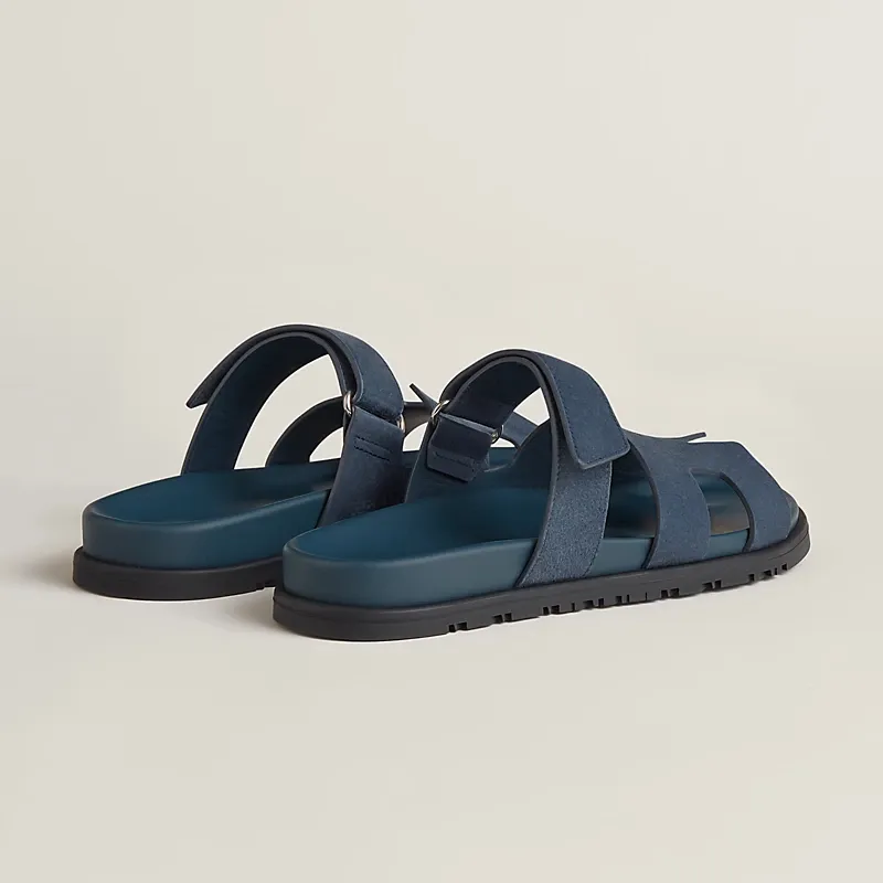 HERMES Chypre Blue Slippers