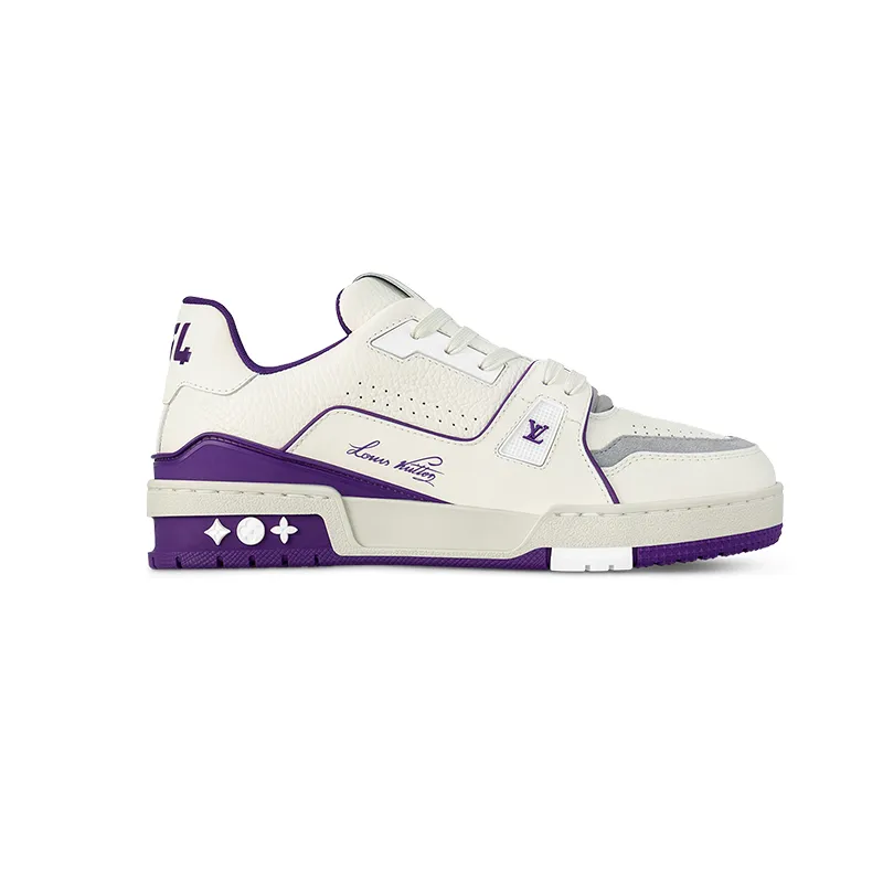 Louis Vuitton White with Puple Sneakers