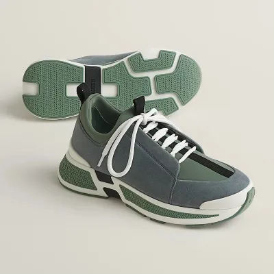 HERMES Just Sneakers Green Sports Shoes
