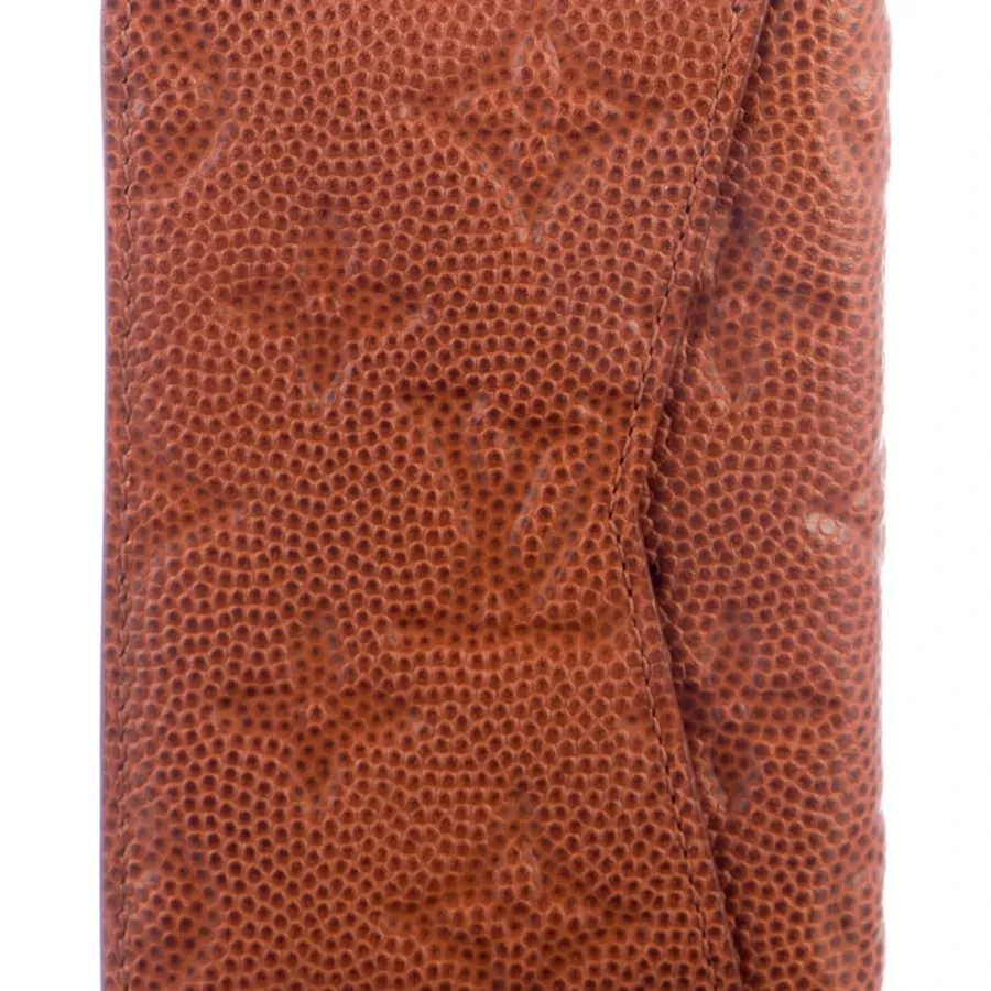 Louis Vuitton Small Pocket Organizer Brown Printed Basketball Leather