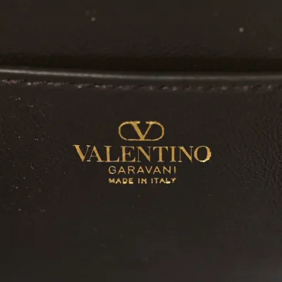 Valentino Garavani Small VLogo Locò Shoulder Bag Brown Multicolor Pony Hair Leopard Gold Hardware