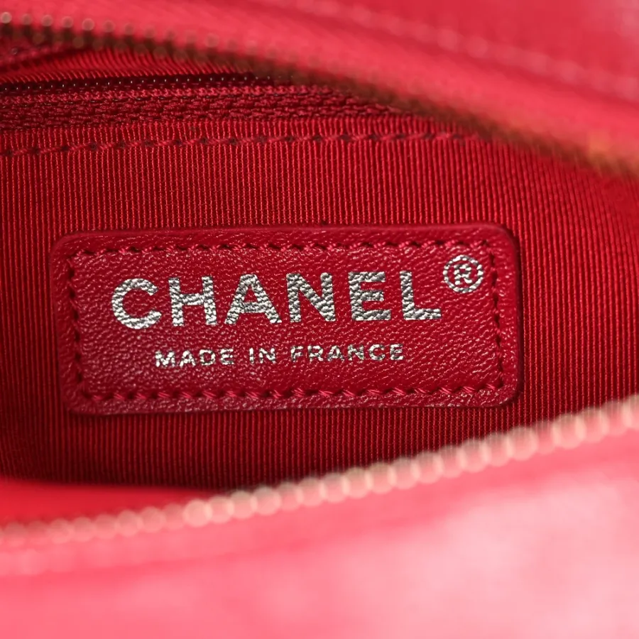 Grade Chanel Gabrielle Hobo Bag | Red Tweed   Calfskin