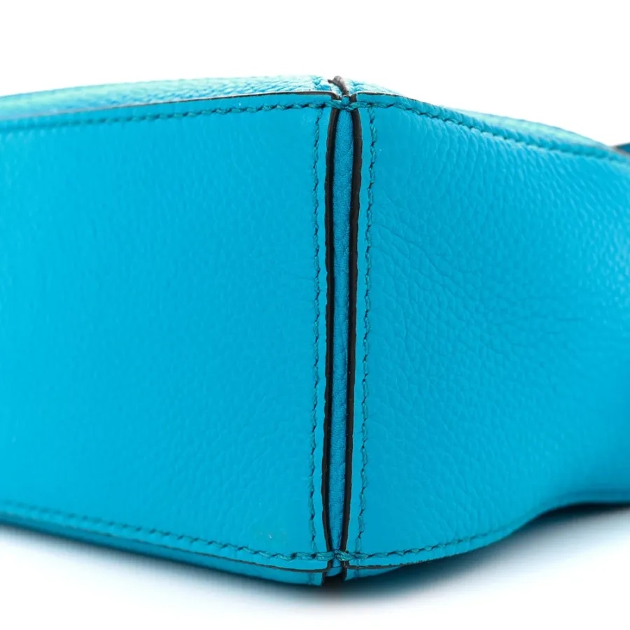 Loewe Puzzle Bag Mini Cyan Calfskin Leather