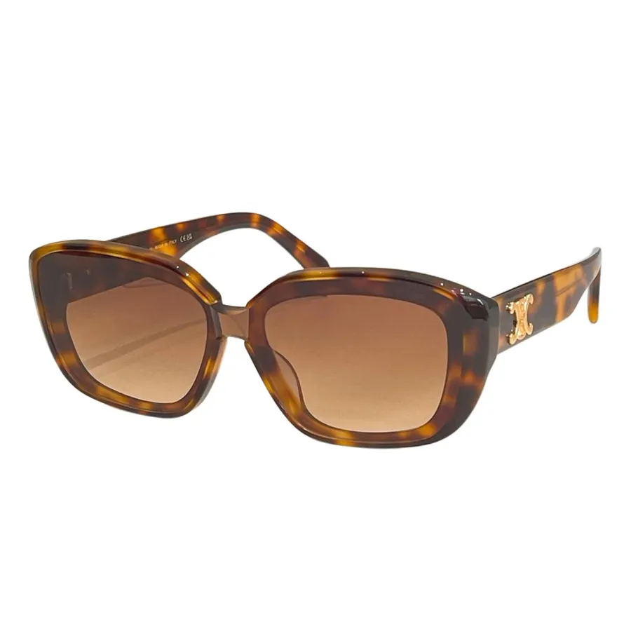 Celine square frame glasses black gold/black silver/brown leopard/black leopard/black ivory color Size 54口18-145