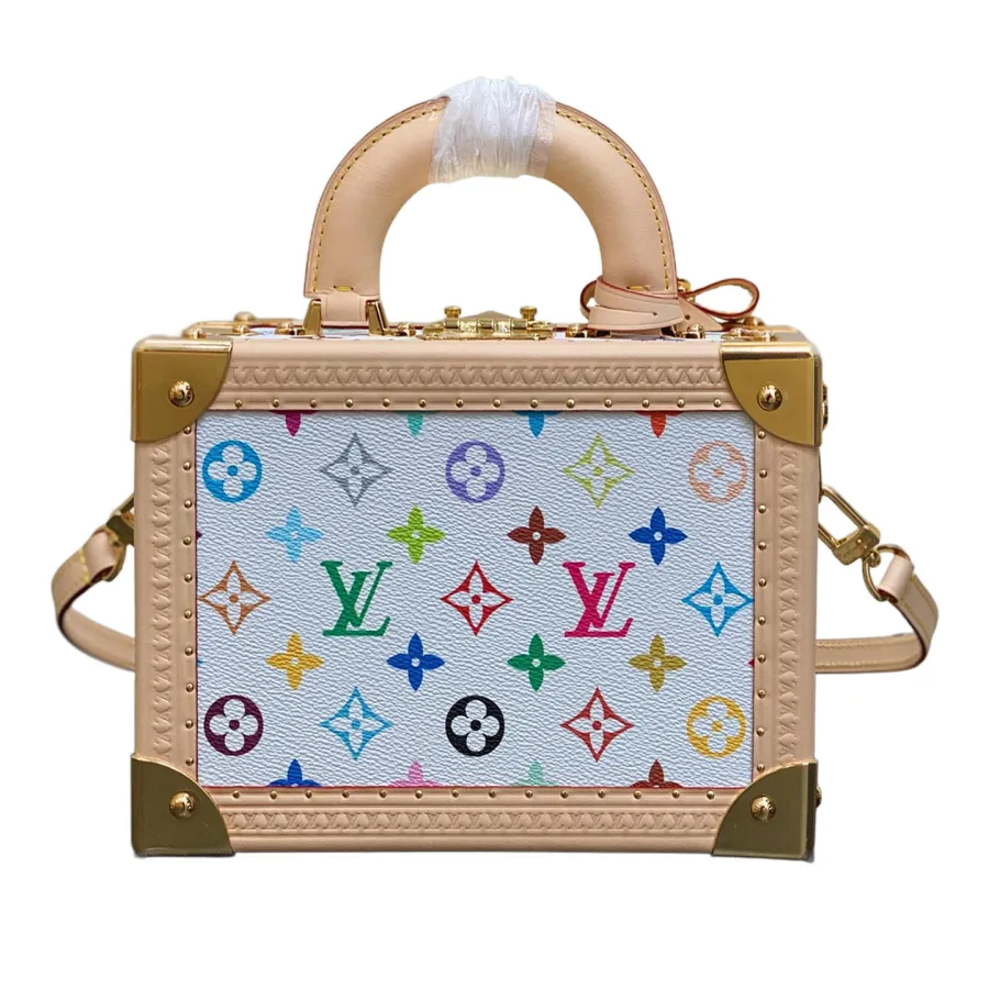Louis Vuitton x Murakami Takashi Petite Valise Multicolor White Gold Hardware