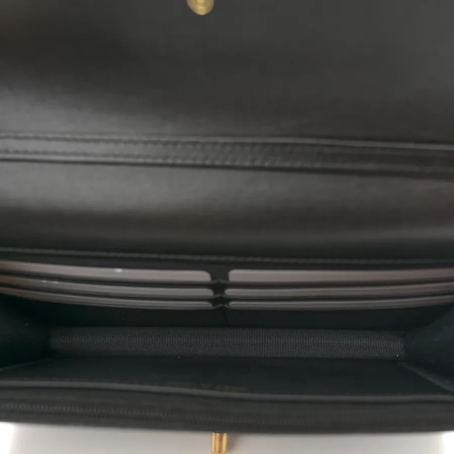 Chanel Quilted Wallet On Chain | Pearly Caviar   Gold