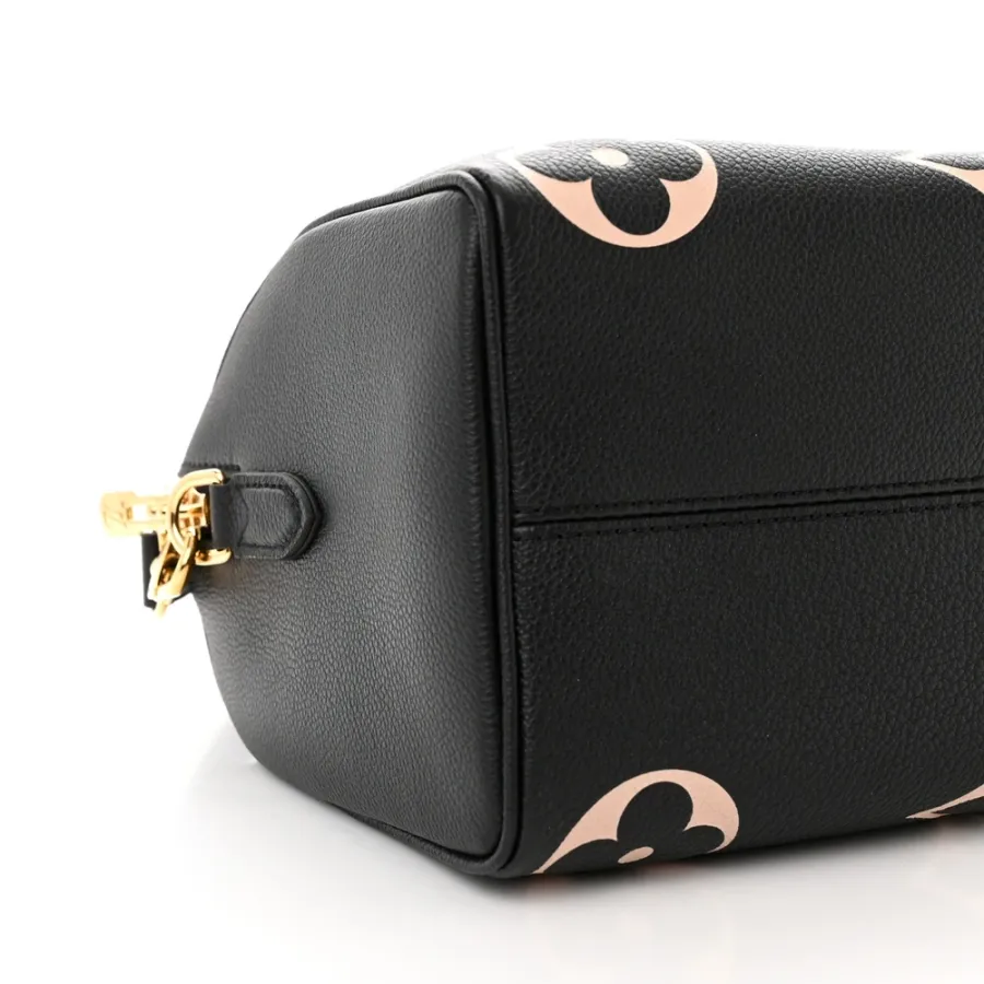 Louis Vuitton Speedy Bandouliere 25 Black/Beige Giant Monogram Empreinte Leather Gold Hardware