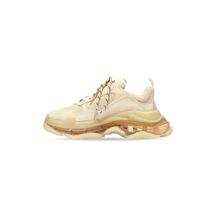 BALENCIAGA TRIPLE S CLEAR SOLE Beige  Sneakers