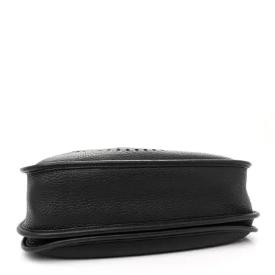 Hermès Evelyne III PM Black Taurillon Clemence Leather Palladium Silver Hardware