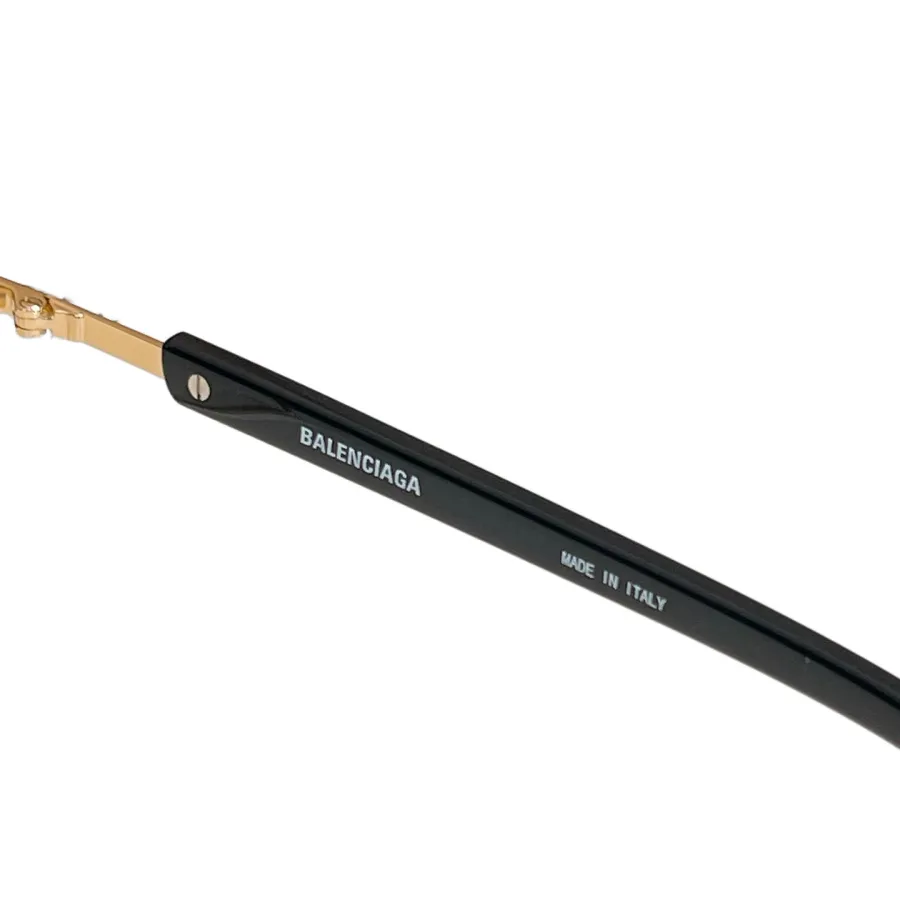 Balenciaga square frame glasses gold black/gold silver/gold leopard color transparent lens Size 59口16-145