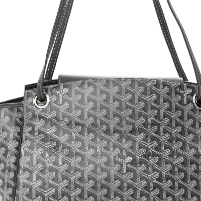 Goyard Rouette Tote PM Grey Goyardine Canvas