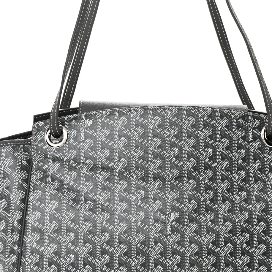 Goyard Rouette Tote PM Grey Goyardine Canvas