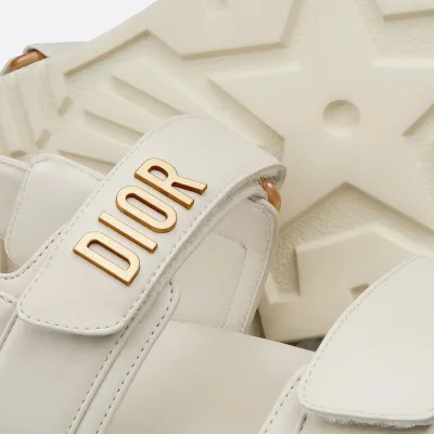Dior white thick bottom Sandal