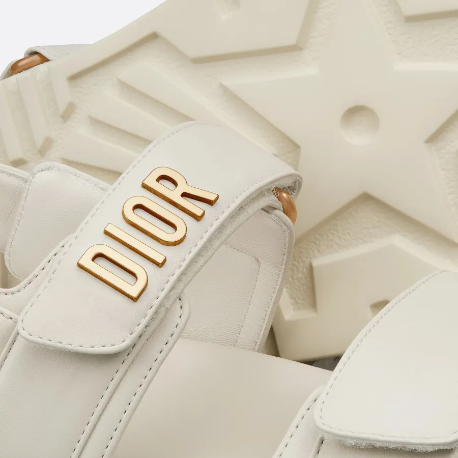 Dior white thick bottom Sandal