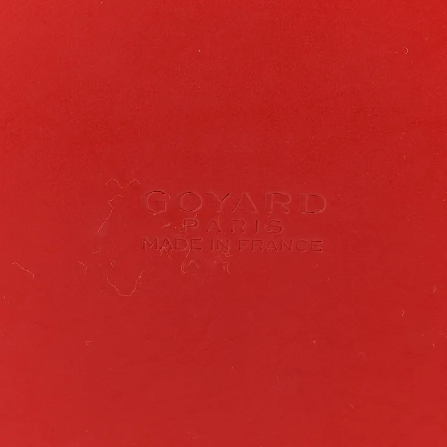 Goyard Mini Vendome Bag Red Goyardine Canvas Silver Hardware