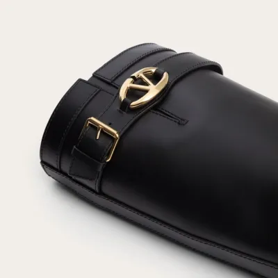 VALENTINO THE BOLD EDITION VLOGO Rubber wellies with calf leather boot