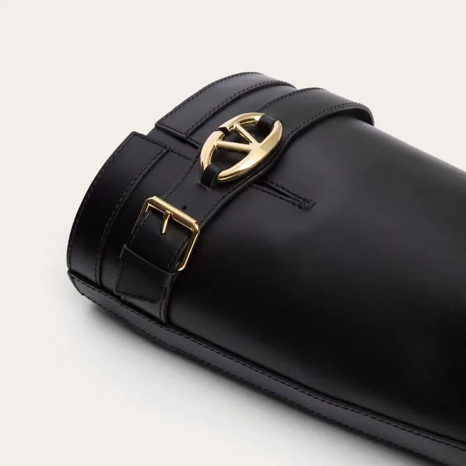 VALENTINO THE BOLD EDITION VLOGO Rubber wellies with calf leather boot