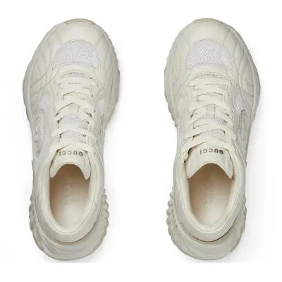Gucci Ripple series women's thick soled sports shoes white Sneakers
