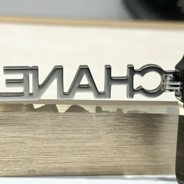 CHANEL square frame glasses black color SIZE 53-17-140 - Image 6