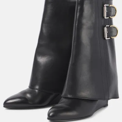 GIVENCHY Black high heel ankle boots