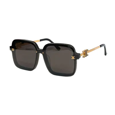 Celine square frame glasses white/rose gold/brown/black gold/black/leopard gold color Size 55口18-145