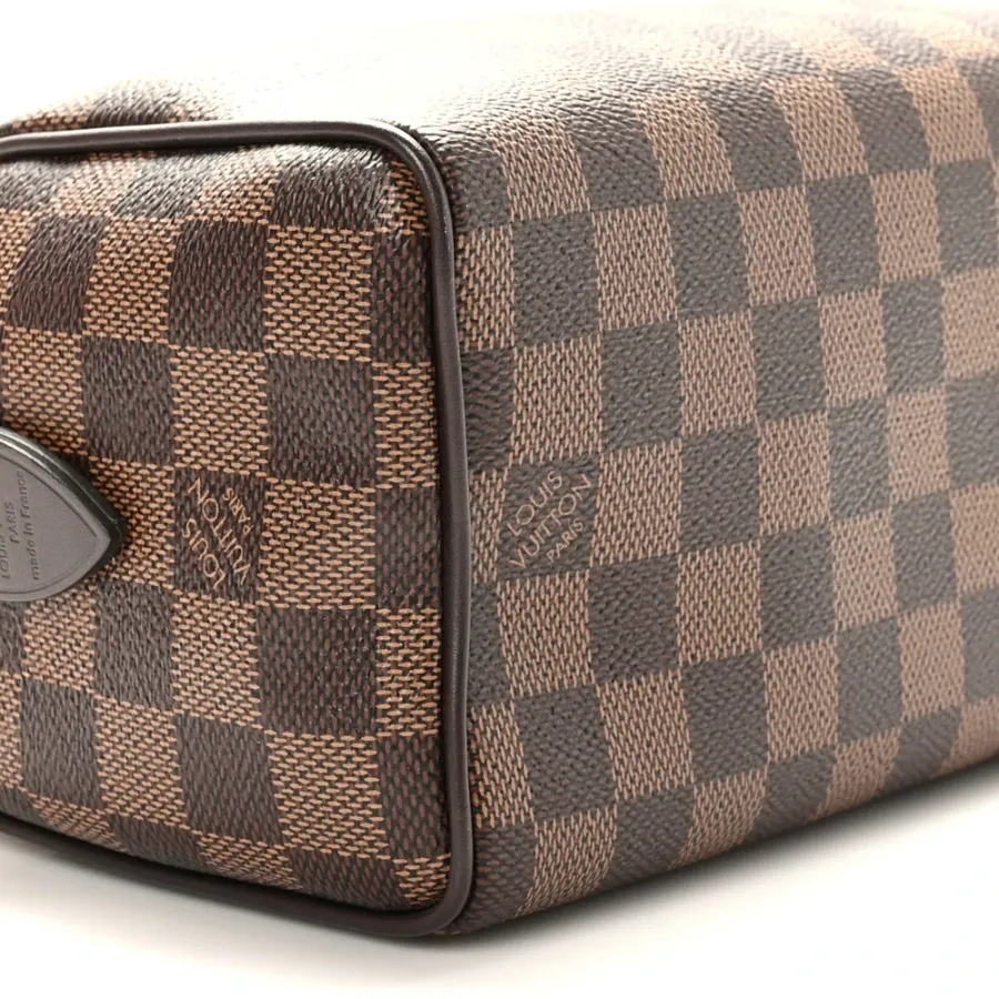 Louis Vuitton Speedy Bandouliere 20 Damier Ebene Canvas Brass Hardware