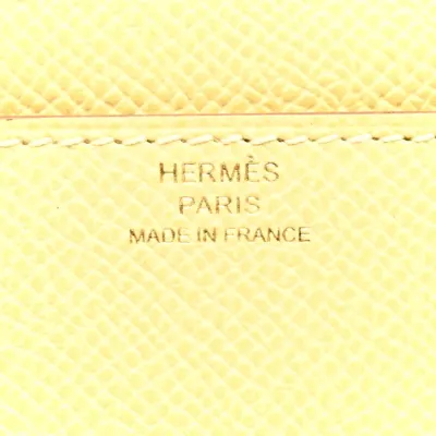 Hermès Constance 18 Long Wallet To Go Epsom Jaune Poussin Epsom Leather Gold Hardware