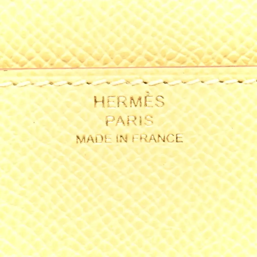 Hermès Constance 18 Long Wallet To Go Epsom Jaune Poussin Epsom Leather Gold Hardware