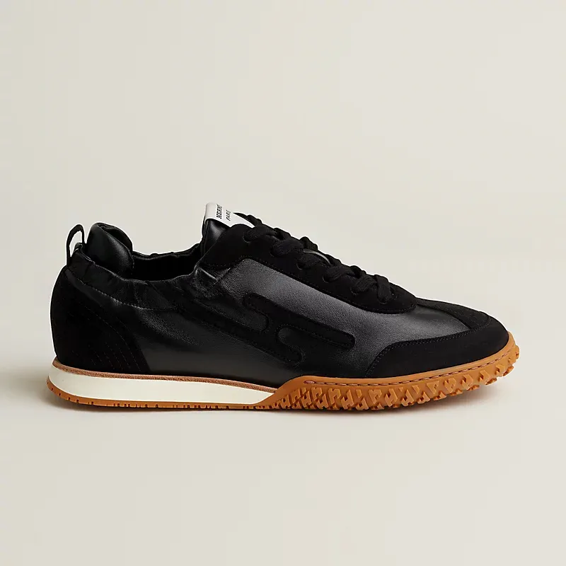 HERMES Jet Sneakers Black Sports Shoes