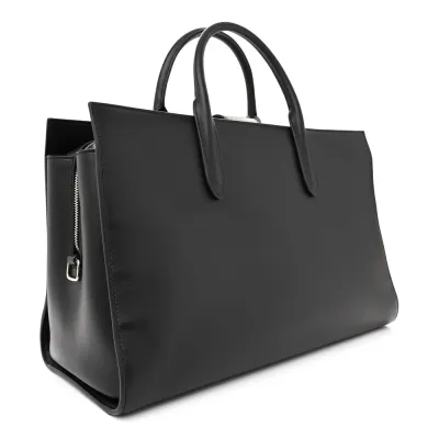 Saint Laurent Large Jane Tote Black Calfskin Leather