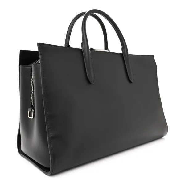 Saint Laurent Large Jane Tote Black Calfskin Leather - Image 3