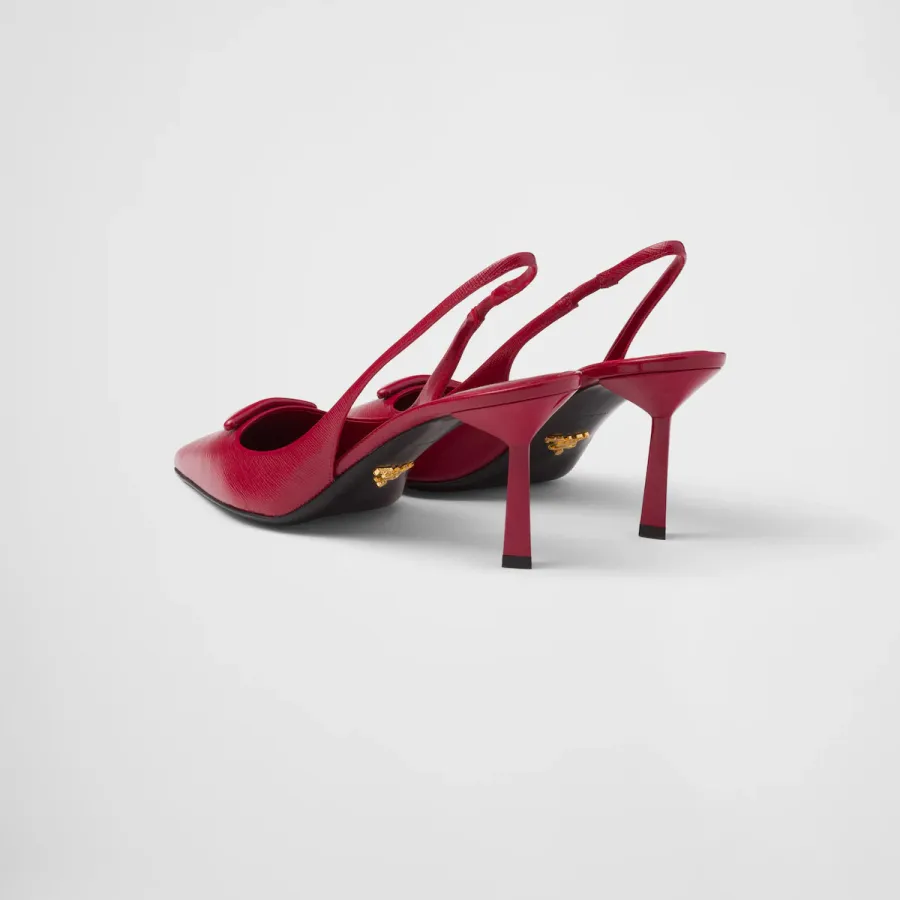 PRADA Saffiano Red High Heels Shoes