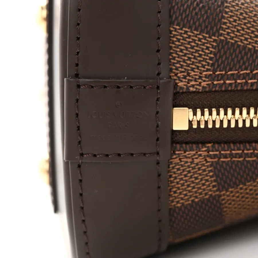 Louis Vuitton Alma BB Damier Ebene Canvas Brass Hardware