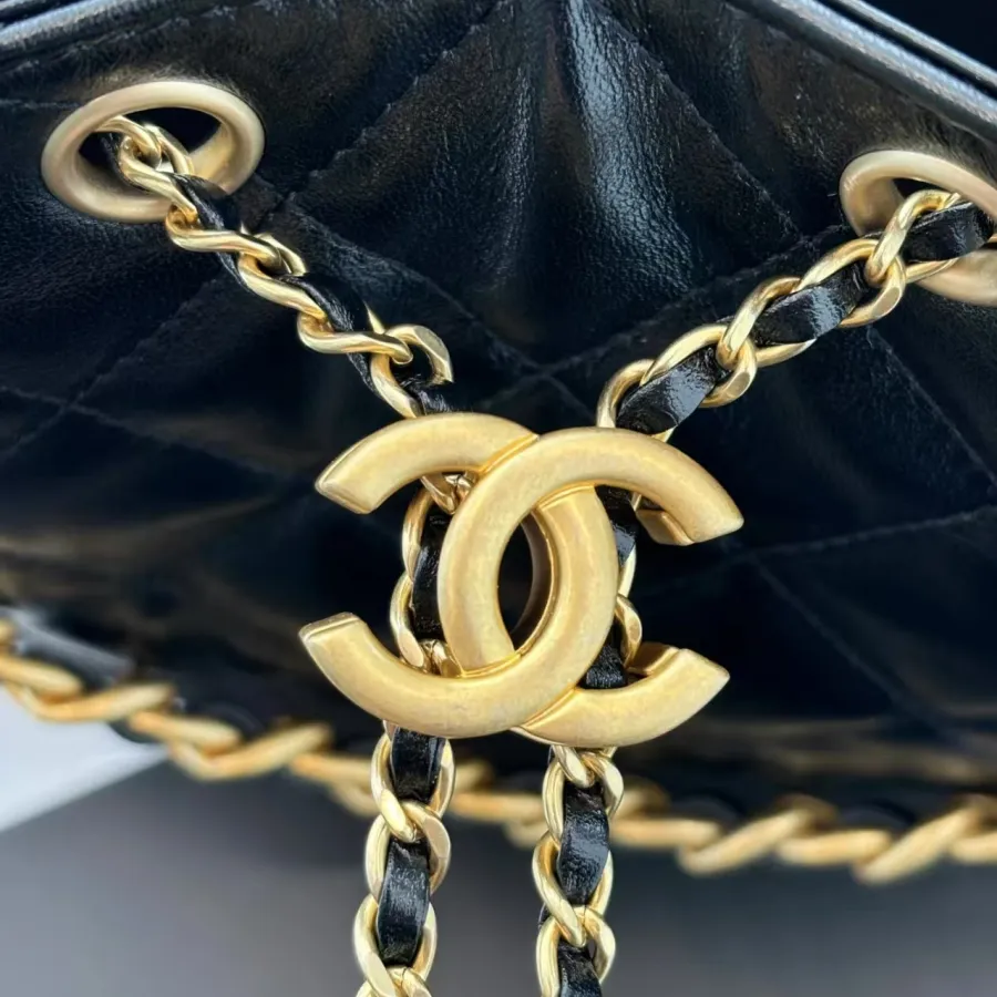 Chanel Black Quilted Shiny Calfskin Leather / Abrasive Sand Leather / Quilted Caviar Leather Shoulder Bags photo review