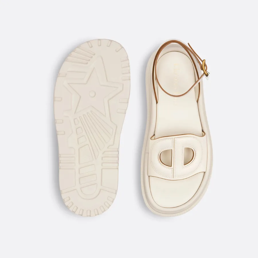 Dior white thick bottom Sandal
