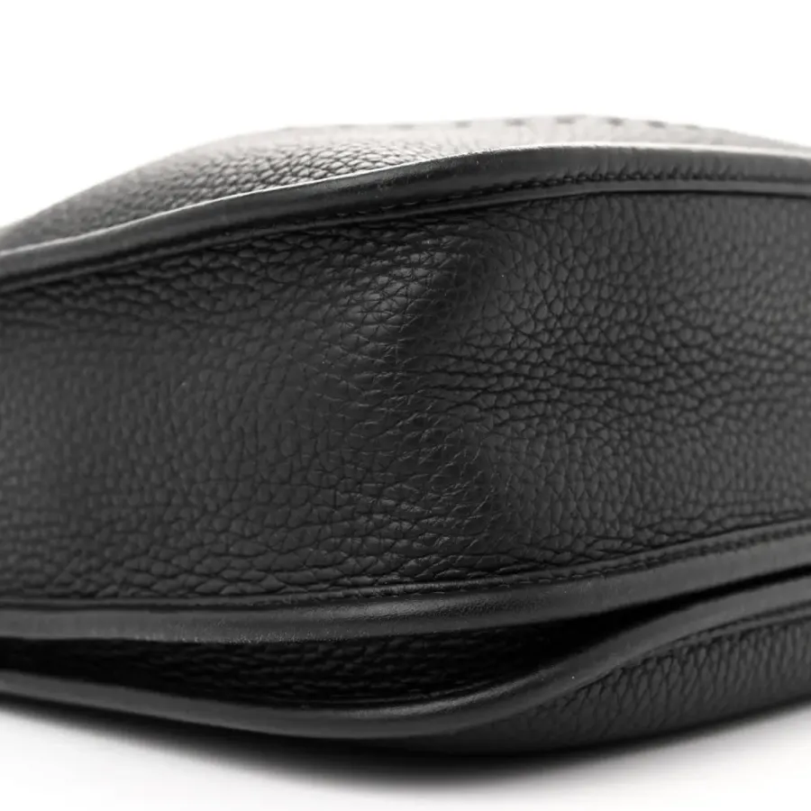 Hermès Evelyne III PM Black Taurillon Clemence Leather Palladium Silver Hardware