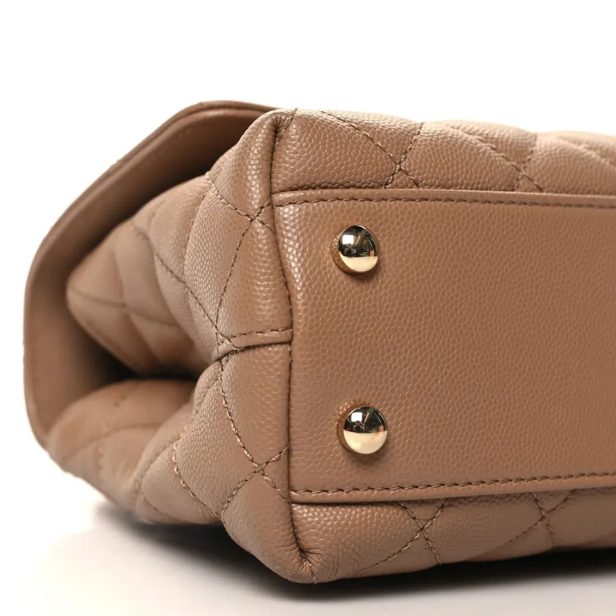 Grade Chanel Mini Coco Handle Bag – Brown Caviar