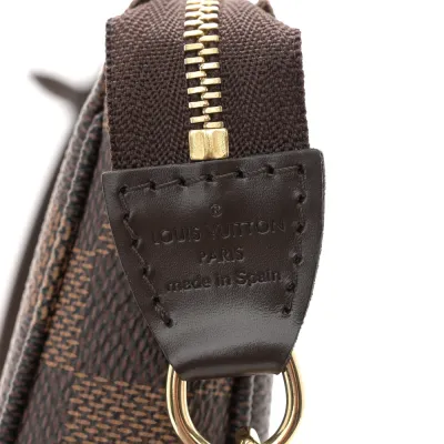 Louis Vuitton Pochette Accessoires NM PM Damier Ebene Canvas