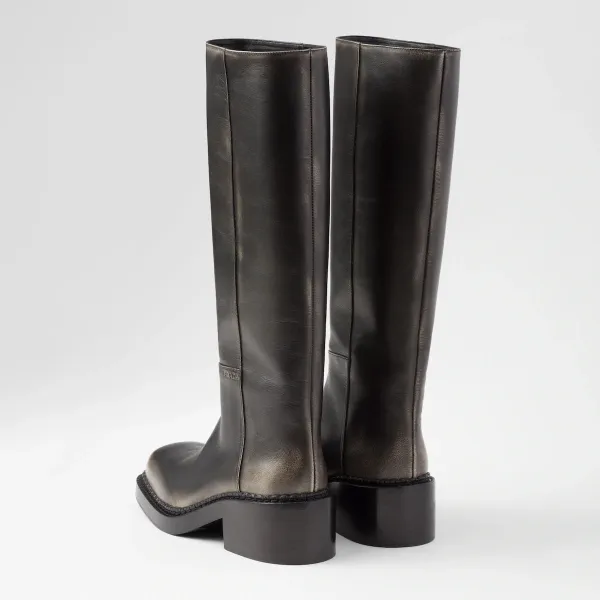 PRADA Leather long boots - Image 5