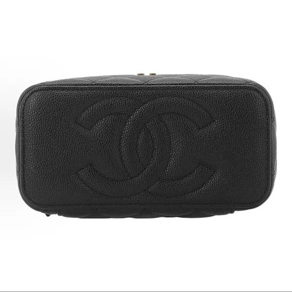 Chanel 23P Black Quilted Caviar Leather Gold Hardware - Image 3