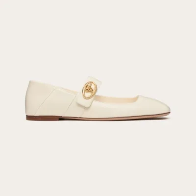 VALENTINO  Patent leather Mary Jane ballet shoes