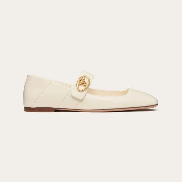 VALENTINO  Patent leather Mary Jane ballet shoes