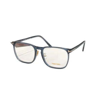 Tom Ford square frame glasses black gold/leopard/tawny/grey/blue/green color transparent lens Size 57口19-145