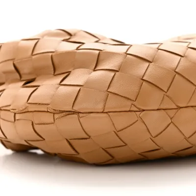 Bottega Veneta Mini Intrecciato Jodie Caramel Nappa Leather
