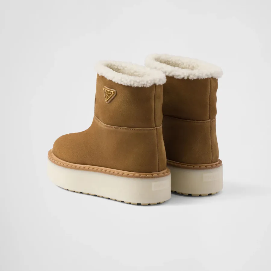 PRADA Suede leather ankle boots