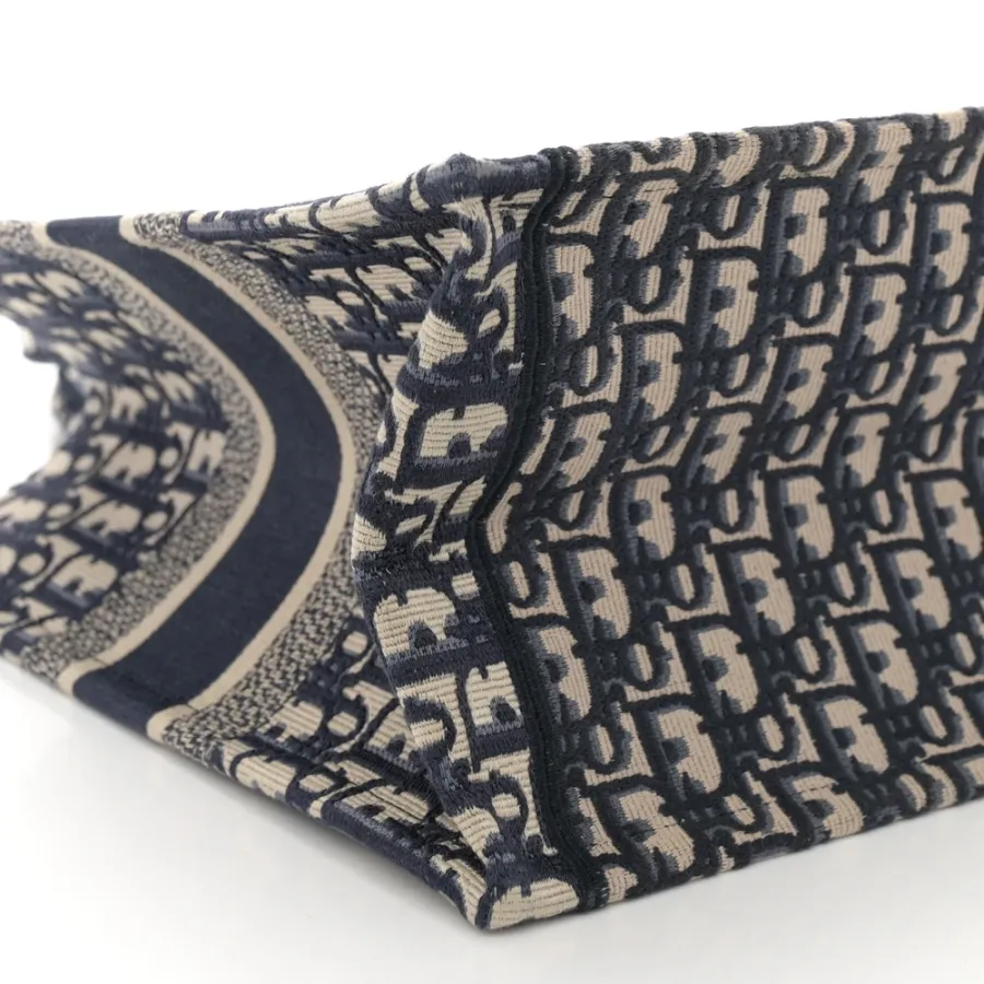 Dior Medium Book Tote Blue Multicolor Oblique Canvas