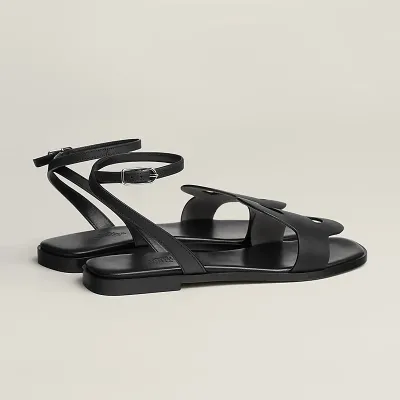 HERMES Julie Black Sandal