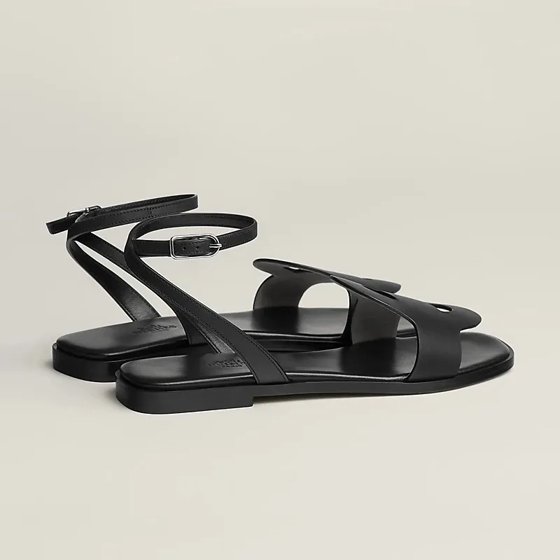 HERMES Julie Black Sandal