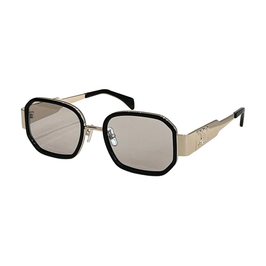 Celine square frame glasses rose gold/brown/leopard/black gold/black/black silver color Size 52口22-145