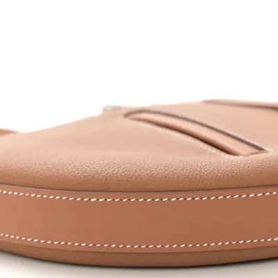 Hermès P’tit Arcon Brown Togo & Swift Leather Silver Hardware